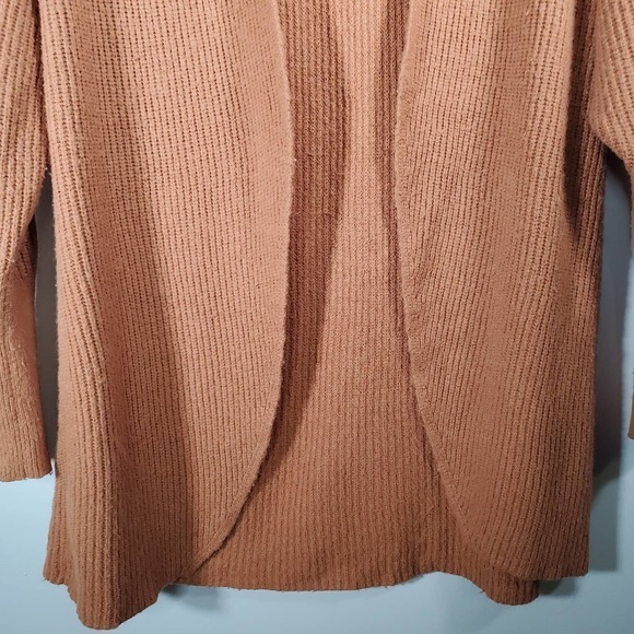 Leith Open Front Dolman Sleeve Cardigan Burnt Orange Size Medium - Picture 4 of 10